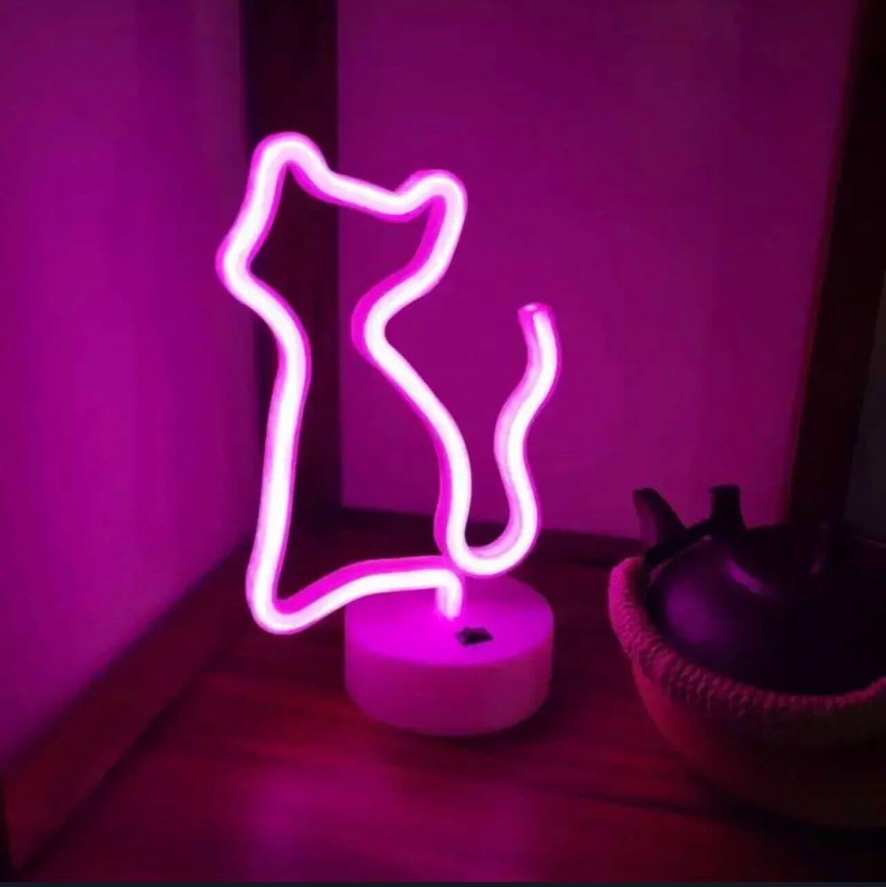 LED MODELING LAMP CAT WITH STAND