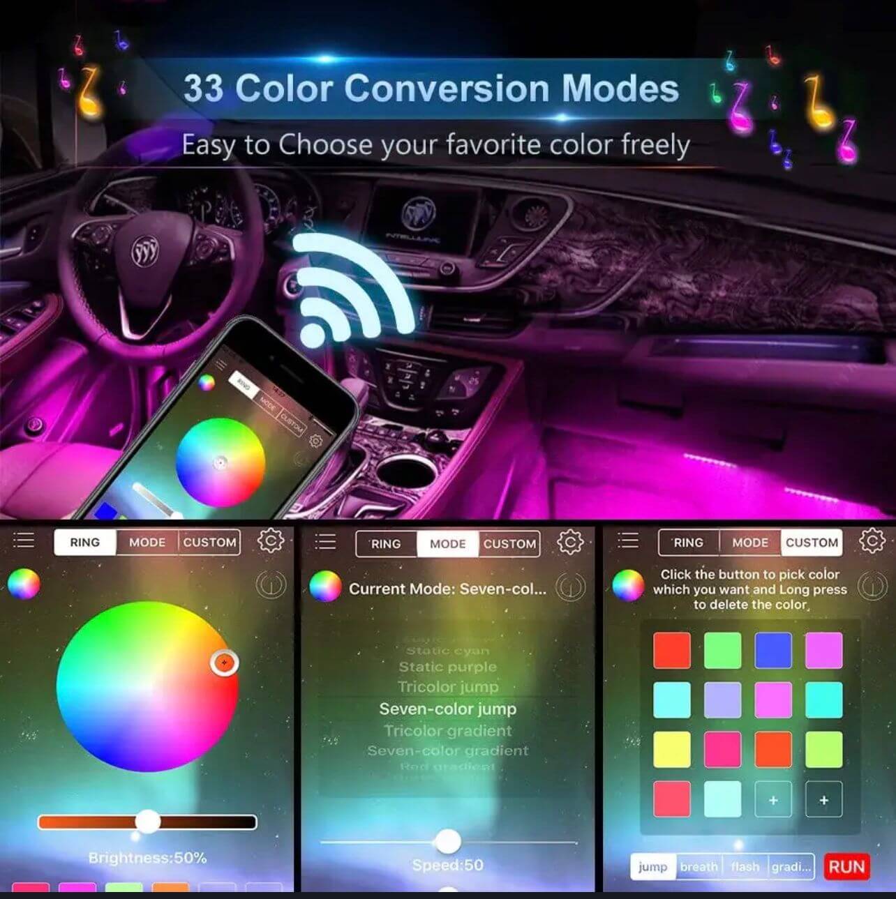 Colorful LED Atmosphere Lights