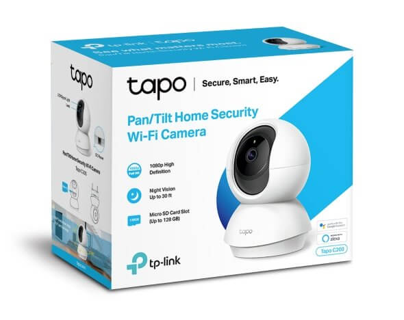 کامێرای چاودێری ناوەوەی بێتەلی TP-Link Tapo C200 بە جووڵەی Pan/Tilt