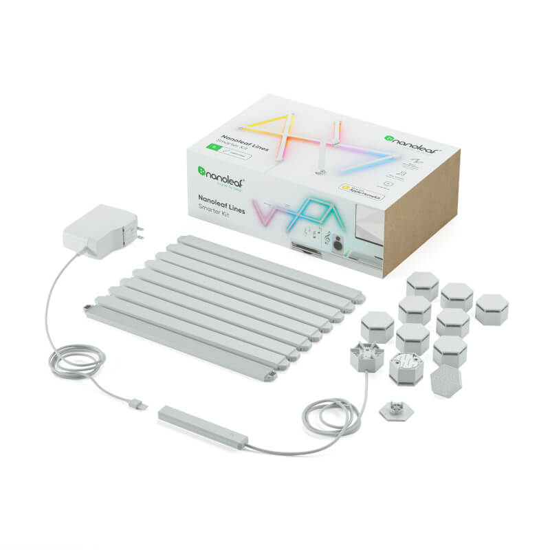 Nanoleaf Lines Starter Kit | 9-Pack Customizable Room Lighting