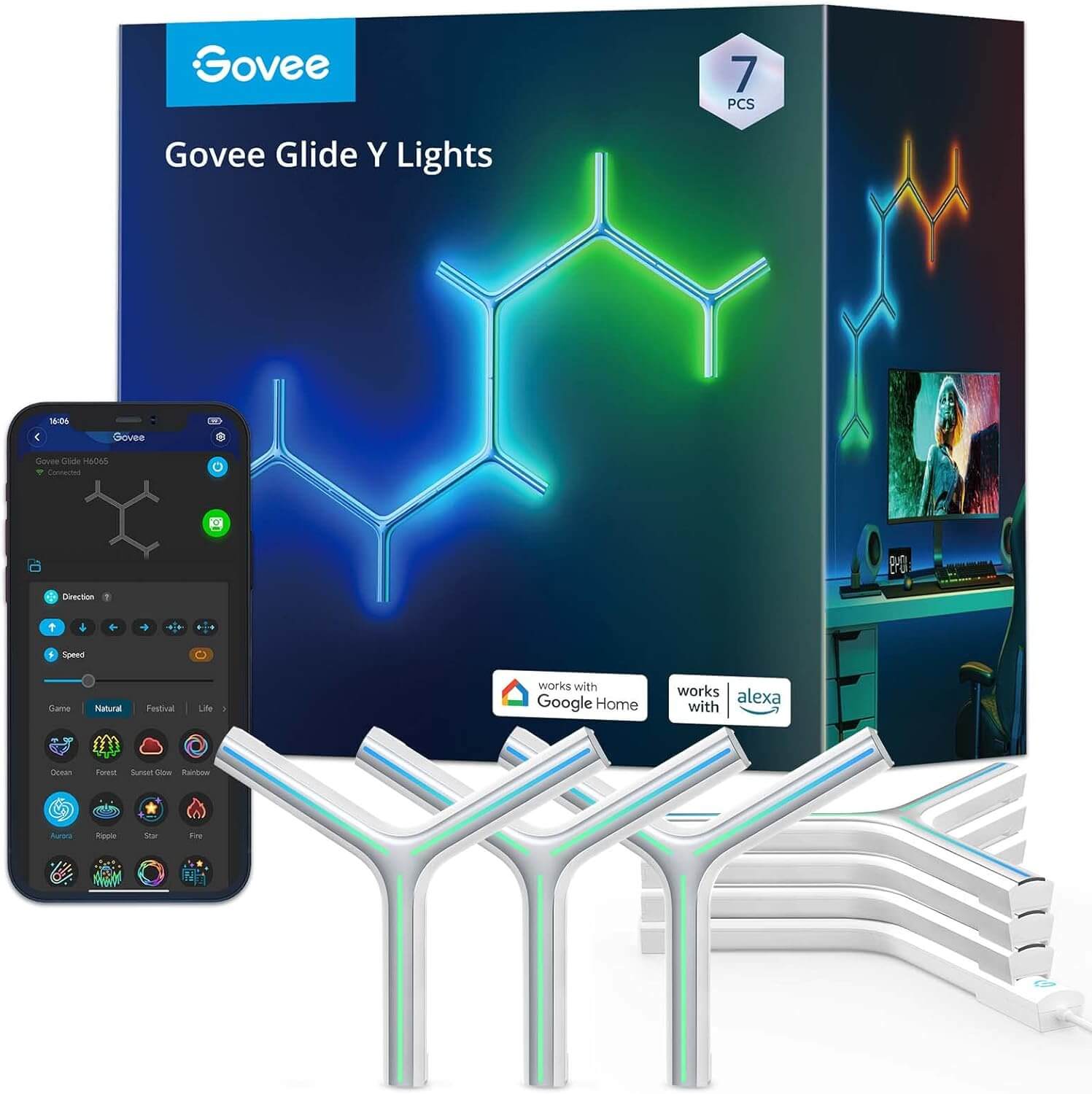 Govee Glide Y Lights | 7-Pack H6065