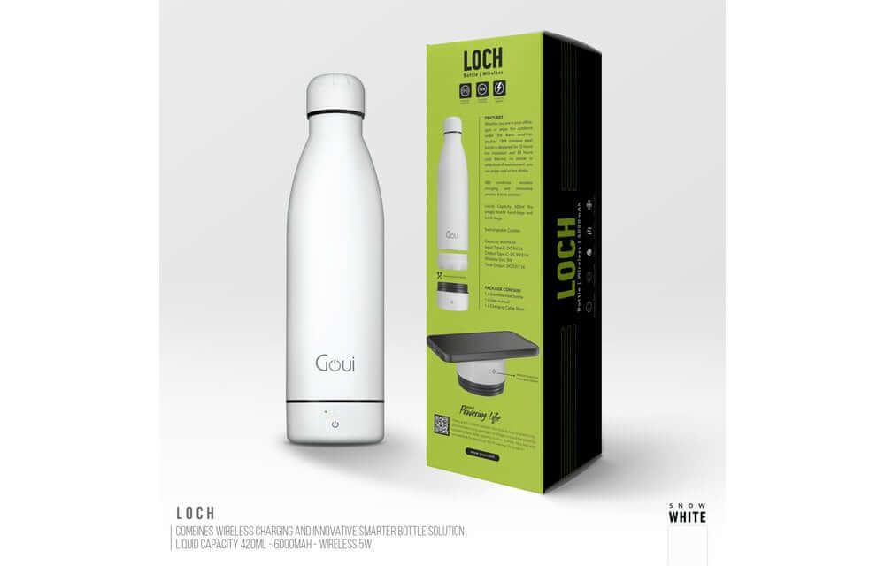 Goui Loch Wireless Bottle – White