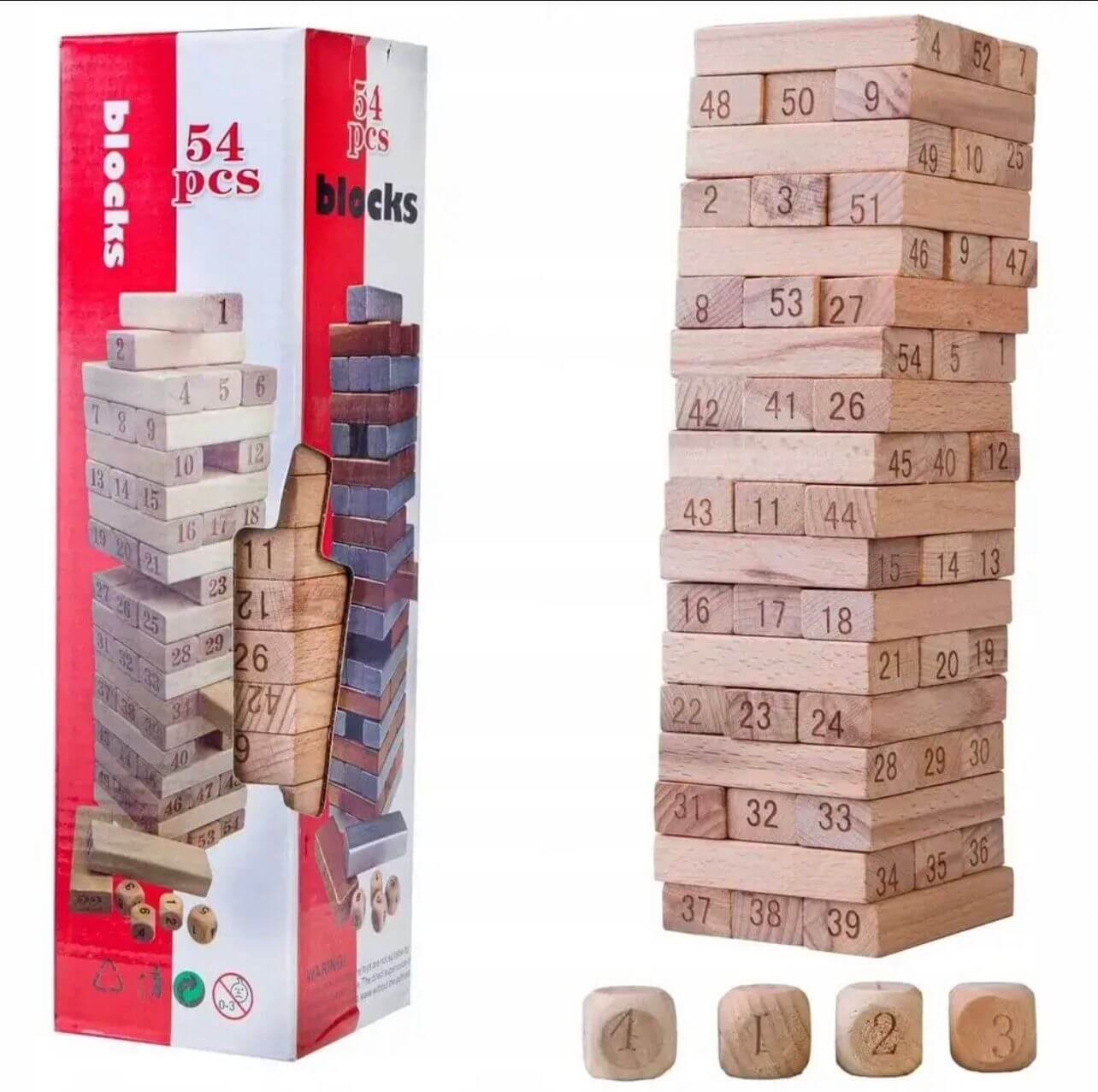 لعبة جينغا 54 بلوك قوس قزح