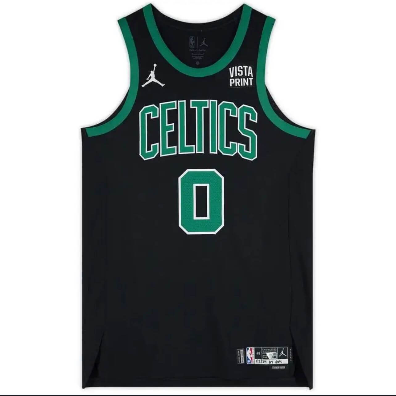 Celtics Basketball Jersey – Black & Green (Large)