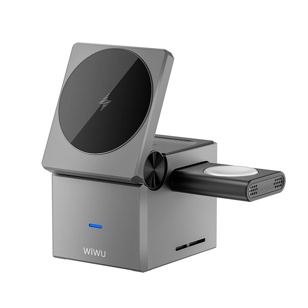 WIWU 3-in-1 Small Square Wireless Charging Station